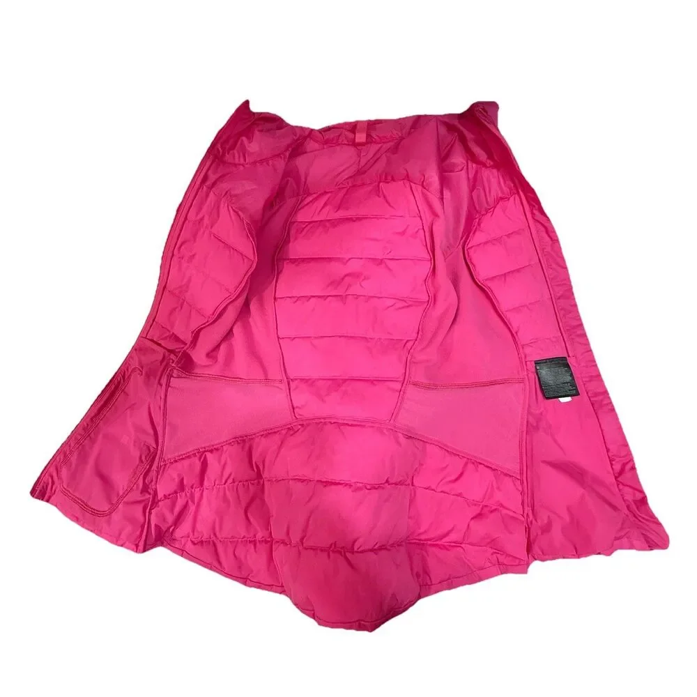 Lululemon Women’s Down For It All Jacket Sonic Pink Hooded Full Zip Puffer 0